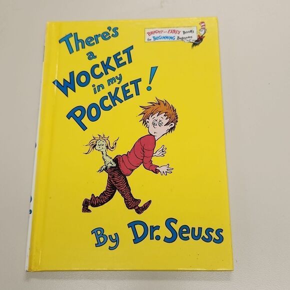 Dr. Seuss There's a Wocket in my Pocket 1974 Book - Picture 1 of 6